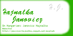 hajnalka janovicz business card
